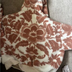 Free people flower print zip up